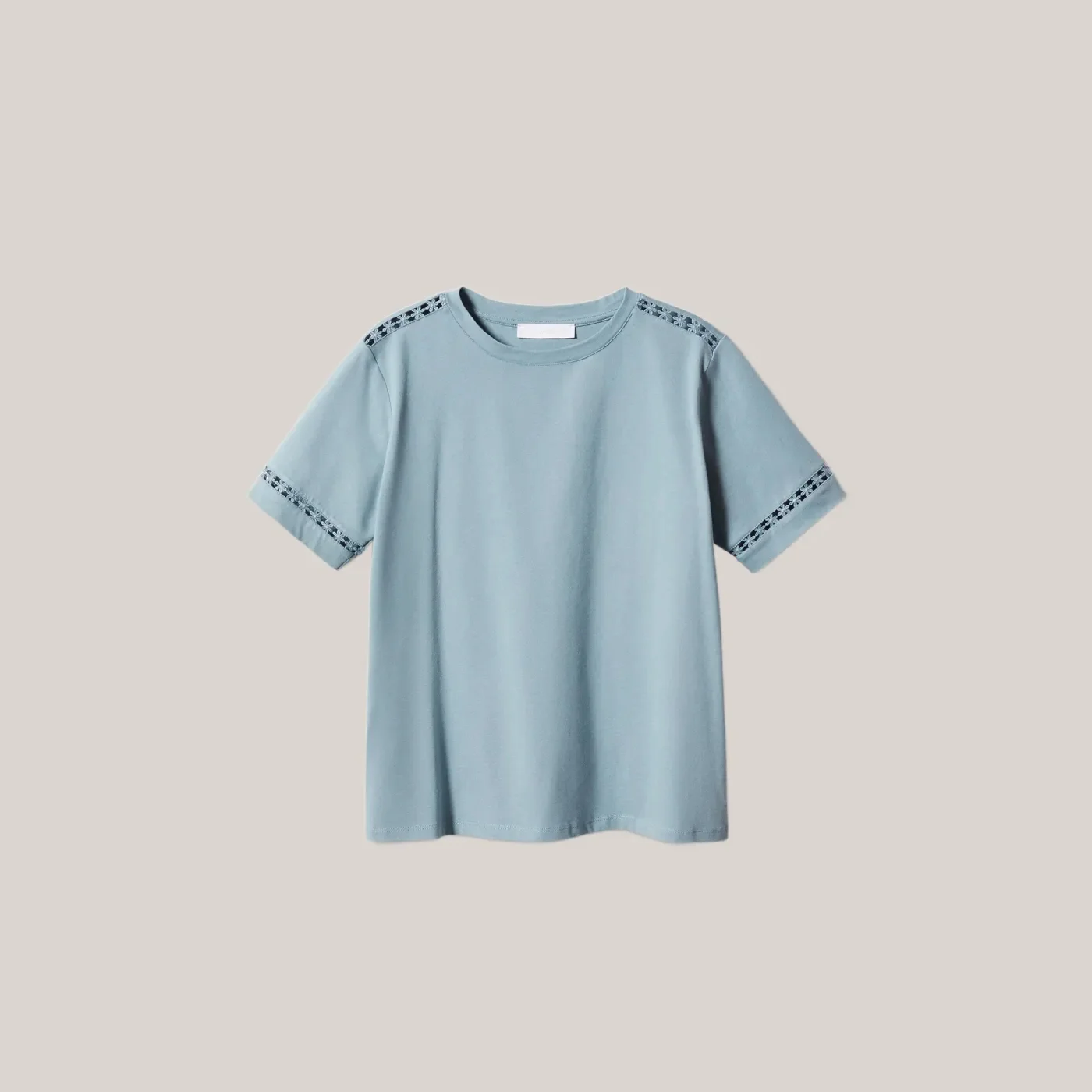 Embroidered Accent T-Shirt - Image 4